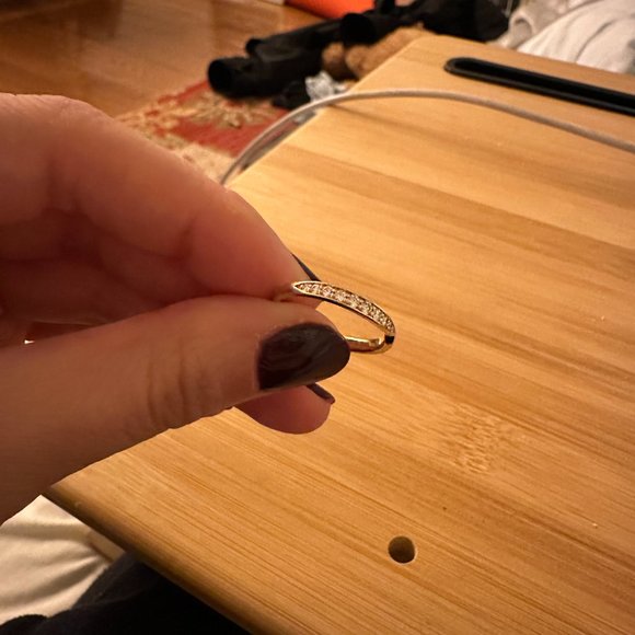 Tiffany Harmony Band Ring - Rose Gold with Diamonds (Size 5) - Picture 10 of 10